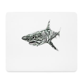 Requins - Tapis de souris (format paysage) - blanc - Devant