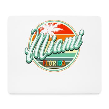 Summer Beach Holiday - Miami - Mouse Pad (horizontal) - white - Front