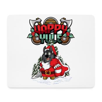 Happy Yule Viking Christmas Wolf - Tapis de souris (format paysage) - blanc - Devant
