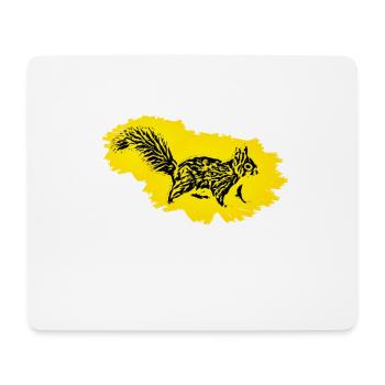 Écureuil - Tapis de souris (format paysage) - blanc - Devant