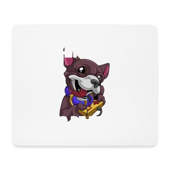 J’ai mis mon jeu pour être ici Gaming Dog Gamer - Tapis de souris (format paysage) - blanc - Devant