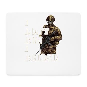 I Don't Run I Reload Army Soldier Special Forces - Mousepad (Querformat) - Weiß - Vorne
