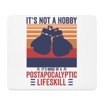 Vintage Postapocalytpic Boxen Boxer Shirt - Mousepad (Querformat) - Weiß - Vorne