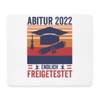 Vintage Abitur Nach 12 Jahren Freigetestet Shirt - Mousepad (Querformat) - Weiß - Vorne