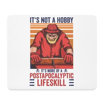 Vintage Holzarbeiter Förster Waldarbeiter Shirt - Mousepad (Querformat) - Weiß - Vorne