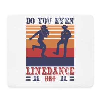 Vintage Retro Linedancing Line Dance Club Shirt - Mousepad (Querformat) - Weiß - Vorne