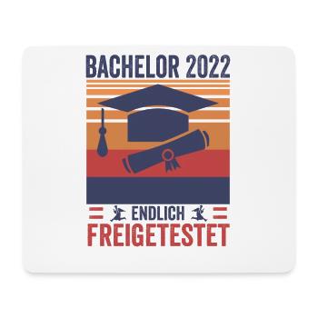 Vintage Bachelor Endlich Freigetestet Shirt - Mousepad (Querformat) - Weiß - Vorne