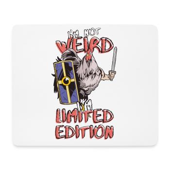 Cartoon Chicken Knight - Édition Limitée - Dicton - Tapis de souris (format paysage) - blanc - Devant