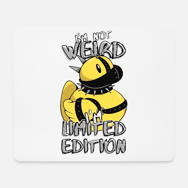 Lustige Cartoon Quietscheente - Limited Edition - Mousepad (Querformat) - Weiß