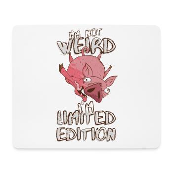 Cartoon Schwein im Sturzflug - Limited Edition - Mousepad (Querformat) - Weiß - Vorne
