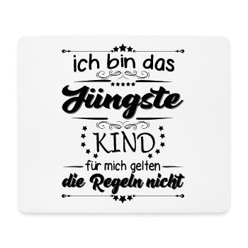 Familie Kinder das jüngste Kind - Mousepad (Querformat) - Weiß - Vorne