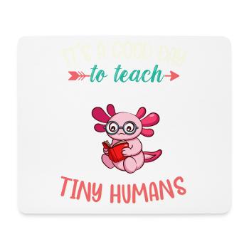 Bonne journée pour enseigner à Tiny Humans Enseignant élémentaire - Tapis de souris (format paysage) - blanc - Devant