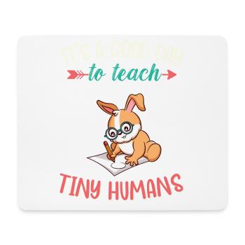 Bonne journée pour enseigner à Tiny Humans Enseignant élémentaire - Tapis de souris (format paysage) - blanc - Devant