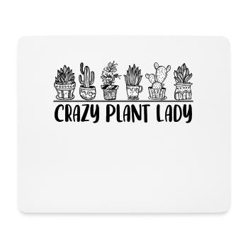 Crazy Plant Lady Drôle de jardinage de plantes d’intérieur - Tapis de souris (format paysage) - blanc - Devant