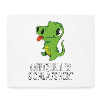 Offizielles Schlafshirt - Süßer Baby Aligator - Mousepad (Querformat) - Weiß - Vorne