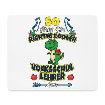 Volksschullehrer Volksschule Lehrkraft Lehrer - Mousepad (Querformat) - Weiß - Vorne