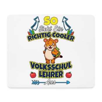 Volksschullehrer Volksschule Lehrkraft Lehrer - Mousepad (Querformat) - Weiß - Vorne
