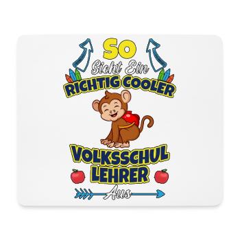 Volksschullehrer Volksschule Lehrkraft Lehrer - Mousepad (Querformat) - Weiß - Vorne
