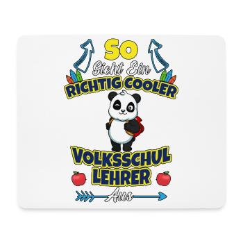 Volksschullehrer Volksschule Lehrkraft Lehrer - Mousepad (Querformat) - Weiß - Vorne