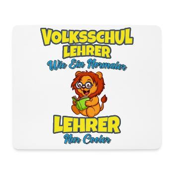 Volksschullehrer Volksschule Lehrkraft Lehrer - Mousepad (Querformat) - Weiß - Vorne