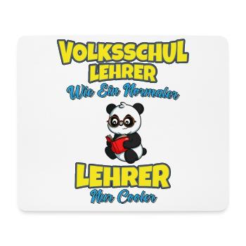 Volksschullehrer Volksschule Lehrkraft Lehrer - Mousepad (Querformat) - Weiß - Vorne