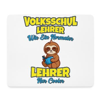 Volksschullehrer Volksschule Lehrkraft Lehrer - Mousepad (Querformat) - Weiß - Vorne