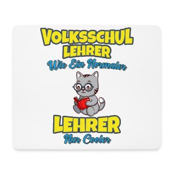 Volksschullehrer Volksschule Lehrkraft Lehrer - Mousepad (Querformat) - Weiß - Vorne