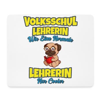 Volksschullehrerin Volksschule Lehrkraft Lehrerin - Mousepad (Querformat) - Weiß - Vorne