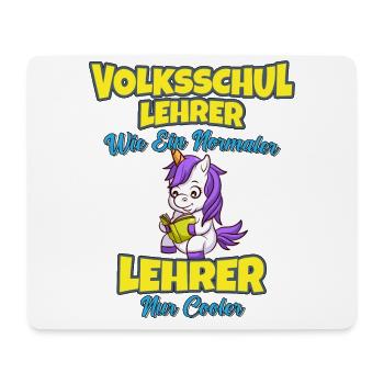 Volksschullehrer Volksschule Lehrkraft Lehrer - Mousepad (Querformat) - Weiß - Vorne