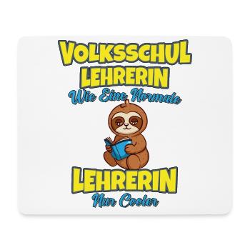 Volksschullehrerin Volksschule Lehrkraft Lehrerin - Mousepad (Querformat) - Weiß - Vorne