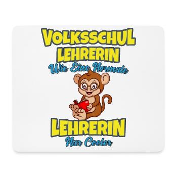 Volksschullehrerin Volksschule Lehrkraft Lehrerin - Mousepad (Querformat) - Weiß - Vorne