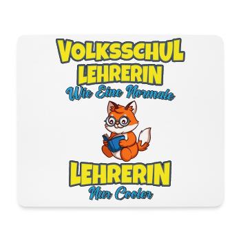 Volksschullehrerin Volksschule Lehrkraft Lehrerin - Mousepad (Querformat) - Weiß - Vorne