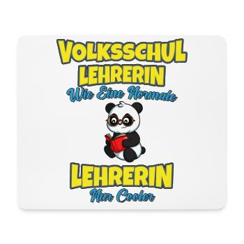 Volksschullehrerin Volksschule Lehrkraft Lehrerin - Mousepad (Querformat) - Weiß - Vorne