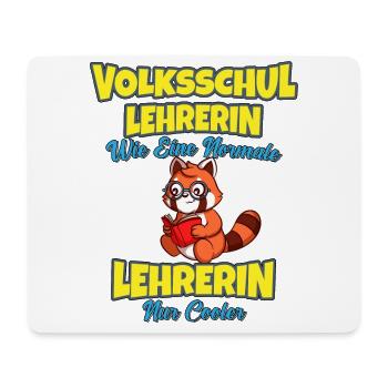 Volksschullehrerin Volksschule Lehrkraft Lehrerin - Mousepad (Querformat) - Weiß - Vorne