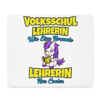 Volksschullehrerin Volksschule Lehrkraft Lehrerin - Mousepad (Querformat) - Weiß - Vorne