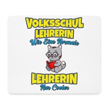 Volksschullehrerin Volksschule Lehrkraft Lehrerin - Mousepad (Querformat) - Weiß - Vorne