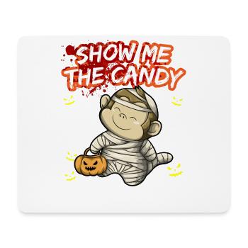 Montrez-moi le truc ou la friandise du costume d’Halloween - Tapis de souris (format paysage) - blanc - Devant