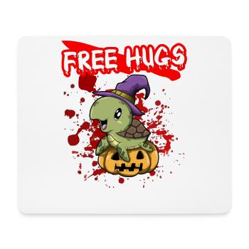 Câlins gratuits Sarcasme d’Halloween Effrayant Effrayant Costume Effrayant - Tapis de souris (format paysage) - blanc - Devant