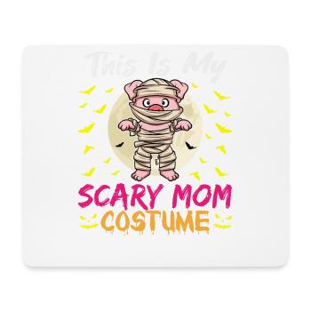 This Is My Scary Mom Costume Funny Halloween - Mouse Pad (horizontal) - white - Front