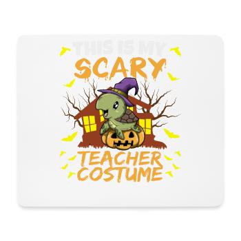 This Is My Scary Teacher Costume School Halloween - Mouse Pad (horizontal) - white - Front