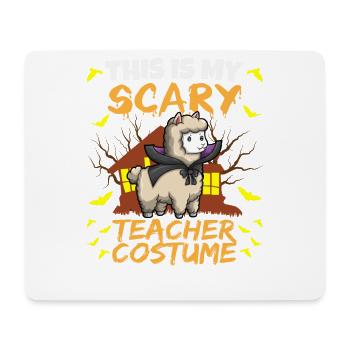 This Is My Scary Teacher Costume School Halloween - Mouse Pad (horizontal) - white - Front