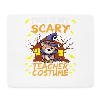 This Is My Scary Teacher Costume School Halloween - Mousepad (Querformat) - Weiß - Vorne