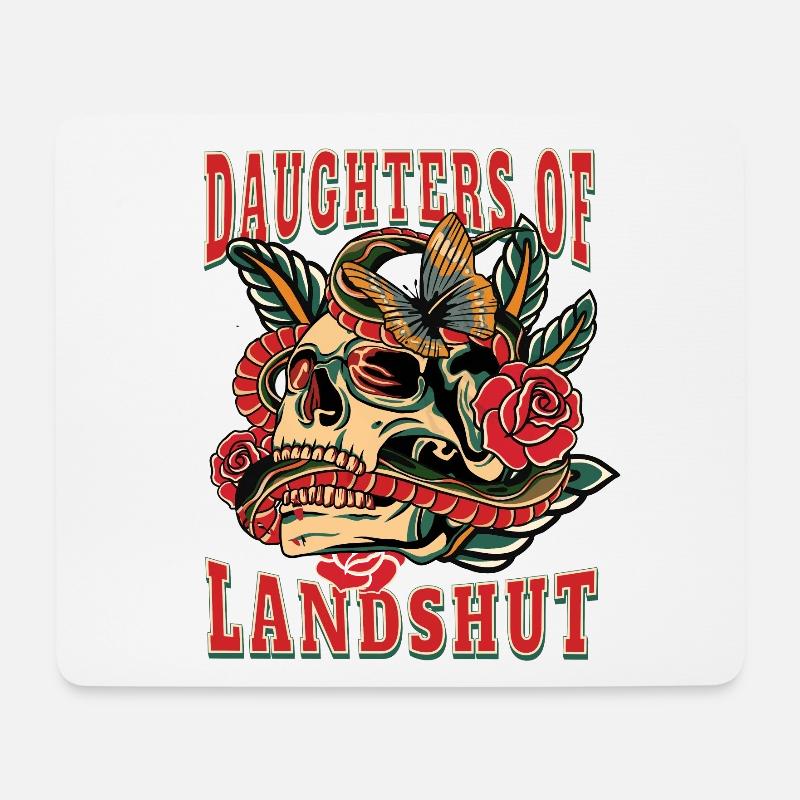 Landshut Frau Geschenk daughters of Landshut - Mousepad (Querformat) - Weiß