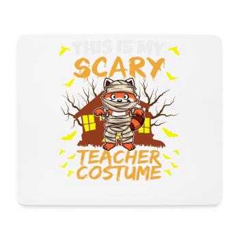 This Is My Scary Teacher Costume School Halloween - Mousepad (Querformat) - Weiß - Vorne