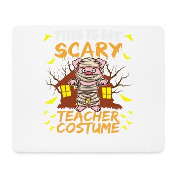 This Is My Scary Teacher Costume School Halloween - Mouse Pad (horizontal) - white - Front