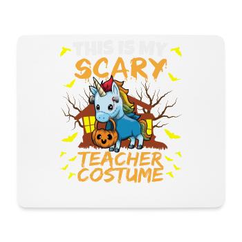This Is My Scary Teacher Costume School Halloween - Mouse Pad (horizontal) - white - Front