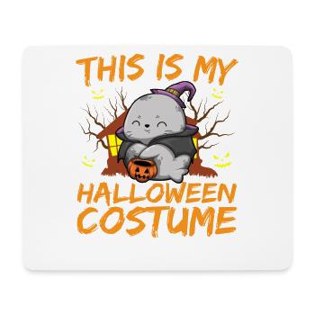 Scary Creepy Animal This Is My Halloween Costume - Mouse Pad (horizontal) - white - Front