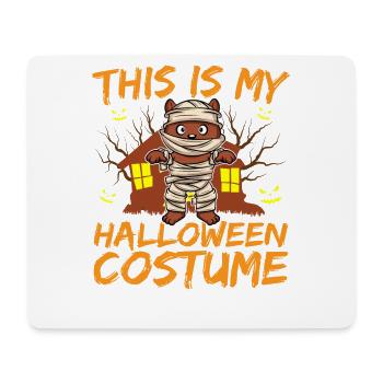 Scary Creepy Animal This Is My Halloween Costume - Mouse Pad (horizontal) - white - Front