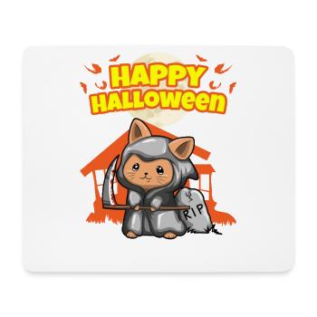 Happy Halloween Scary Funny Hallow's Eve Costume - Mouse Pad (horizontal) - white - Front