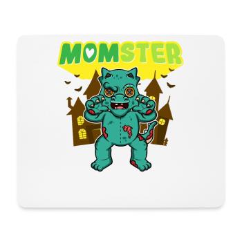Momster Monster Maman Effrayant Halloween Mommy Costume - Tapis de souris (format paysage) - blanc - Devant
